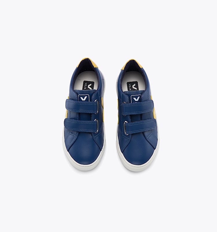veja sneakers small-esplar 皮革 蓝色 SV0202006 Top view