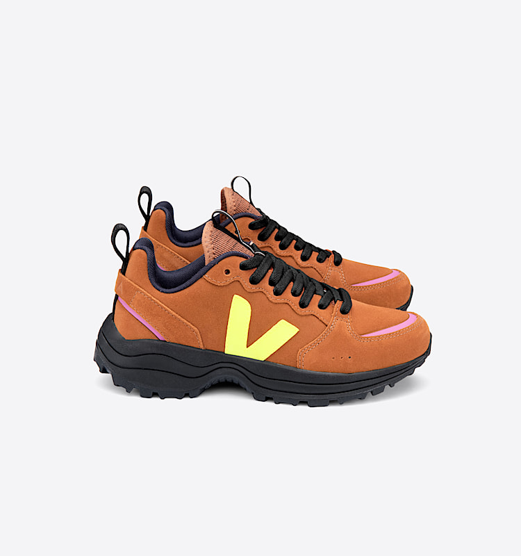 veja sneakers venturi 麂皮 黄色 VT0302202 Lateral view