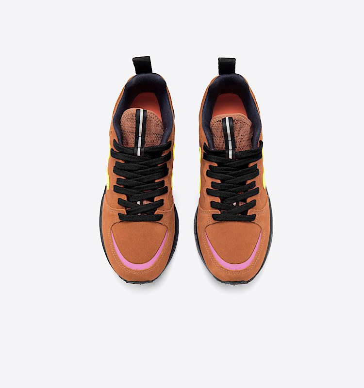 veja sneakers venturi 麂皮 黄色 VT0302202 Top view