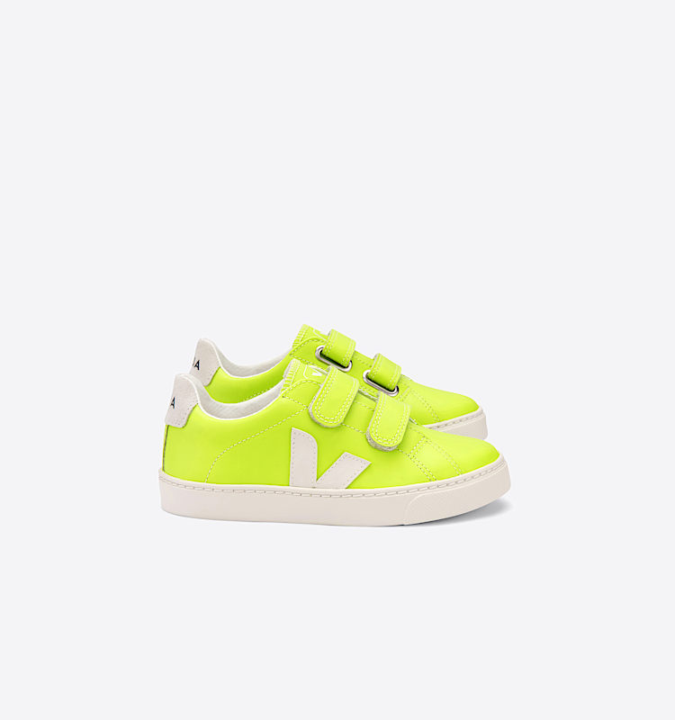 veja sneakers small-esplar couro amarelo SV0202175 Lateral view