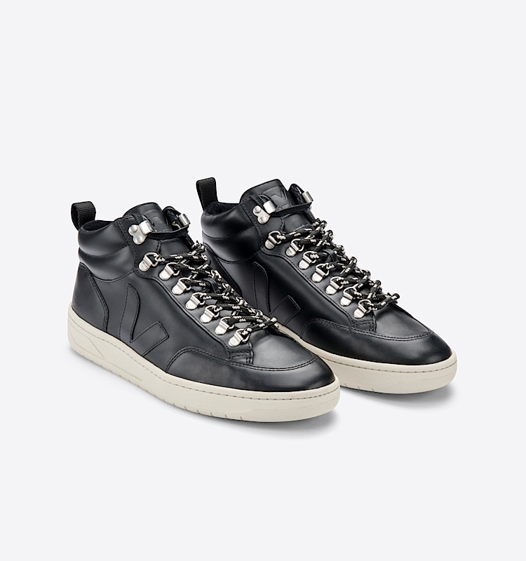 veja sneakers roraima leather black QR0202358 Top view