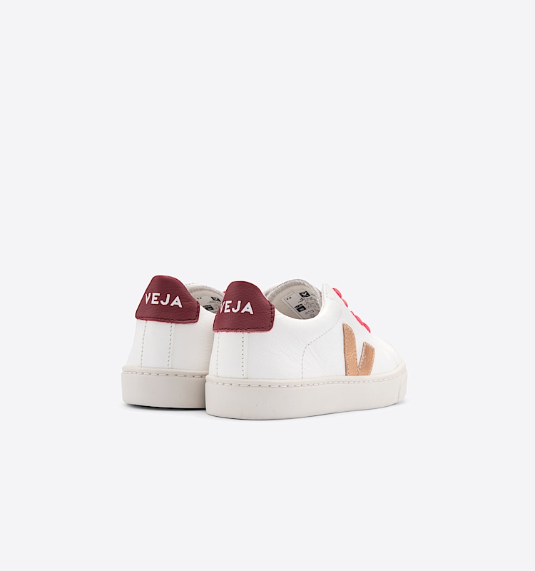 veja sneakers small-esplar-laces-rs couro branco SL0512384 Back view