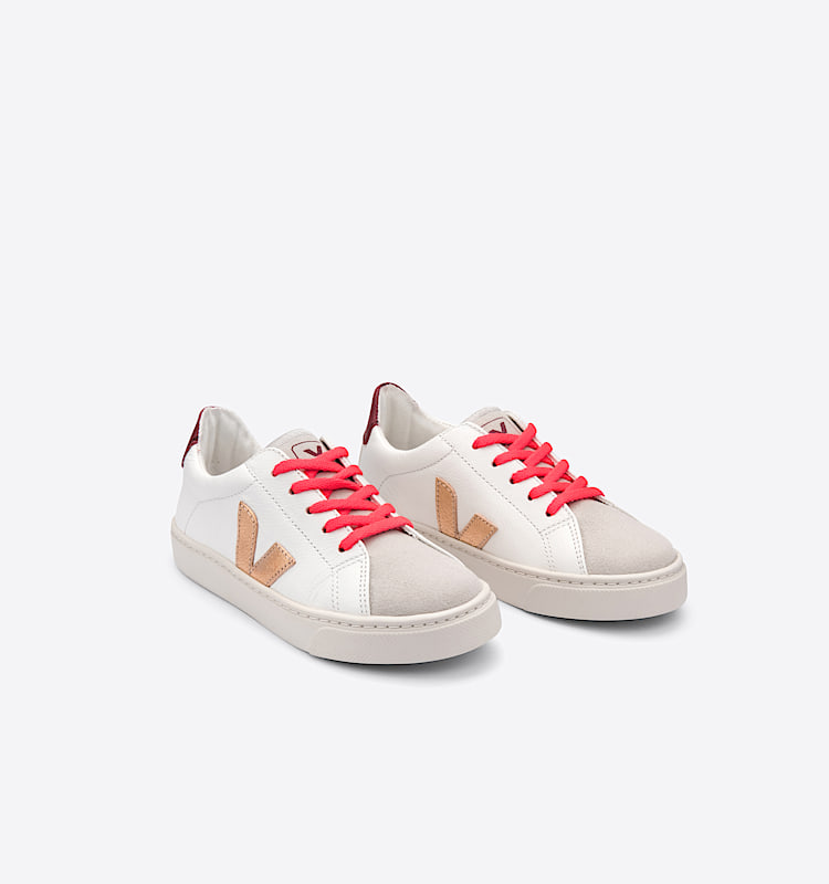 veja sneakers small-esplar-laces-rs couro branco SL0512384 Top view