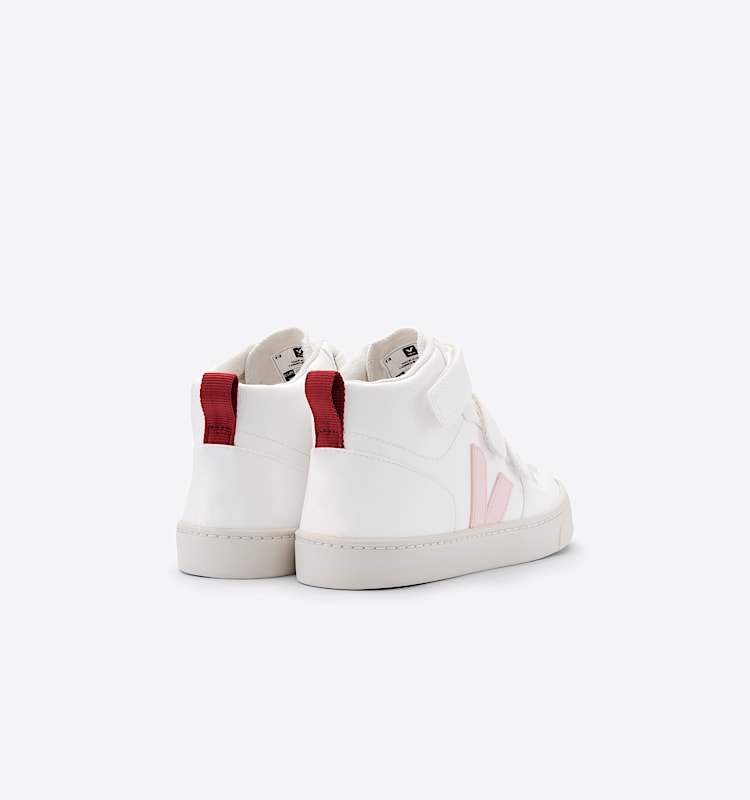 veja sneakers small-v-10-mid vegan blanc DV0701984 Back view