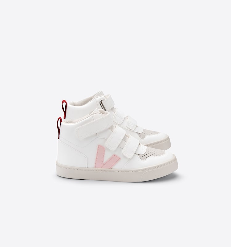 veja sneakers small-v-10-mid vegan blanc DV0701984 Lateral view