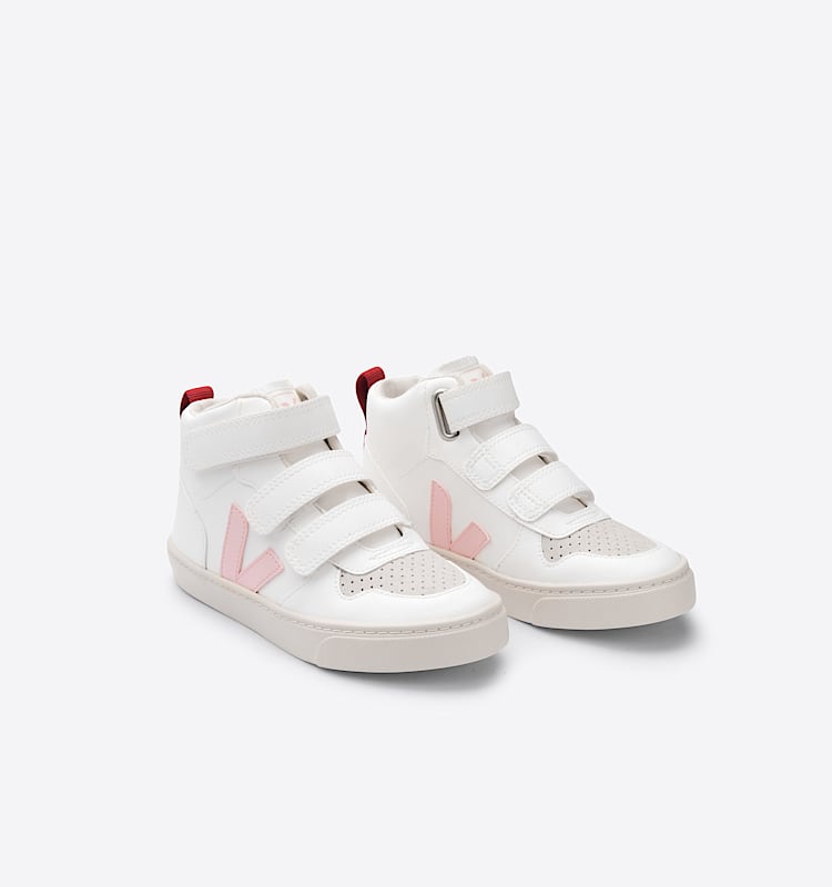 veja sneakers small-v-10-mid vegan blanc DV0701984 Top view