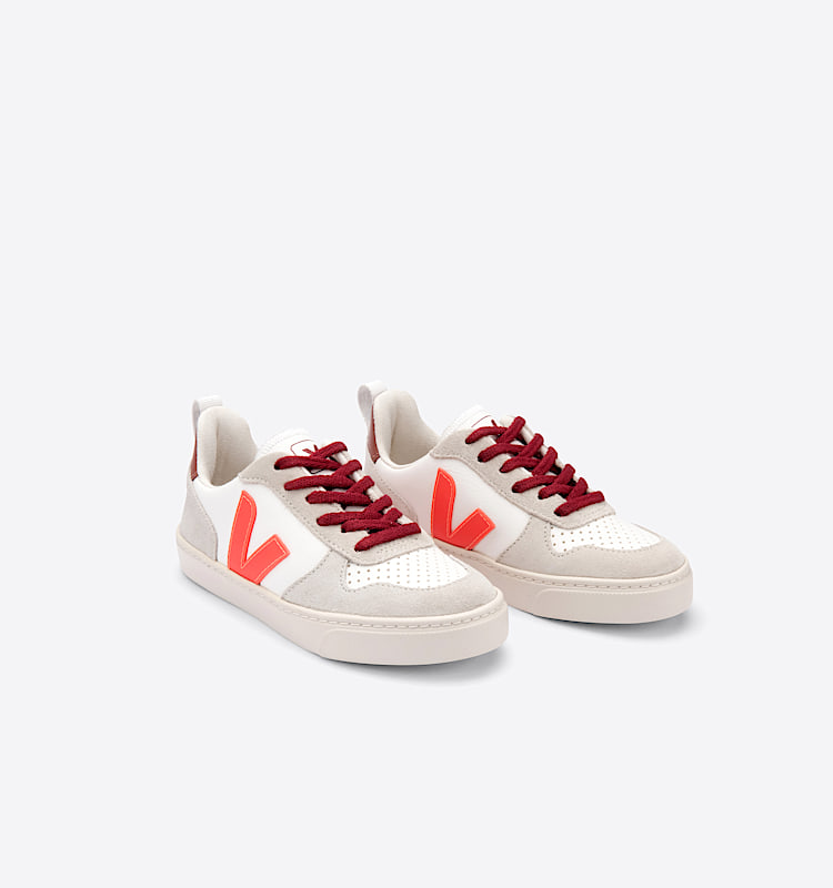 veja sneakers small-v-10-laces leather white CX0512457 Top view