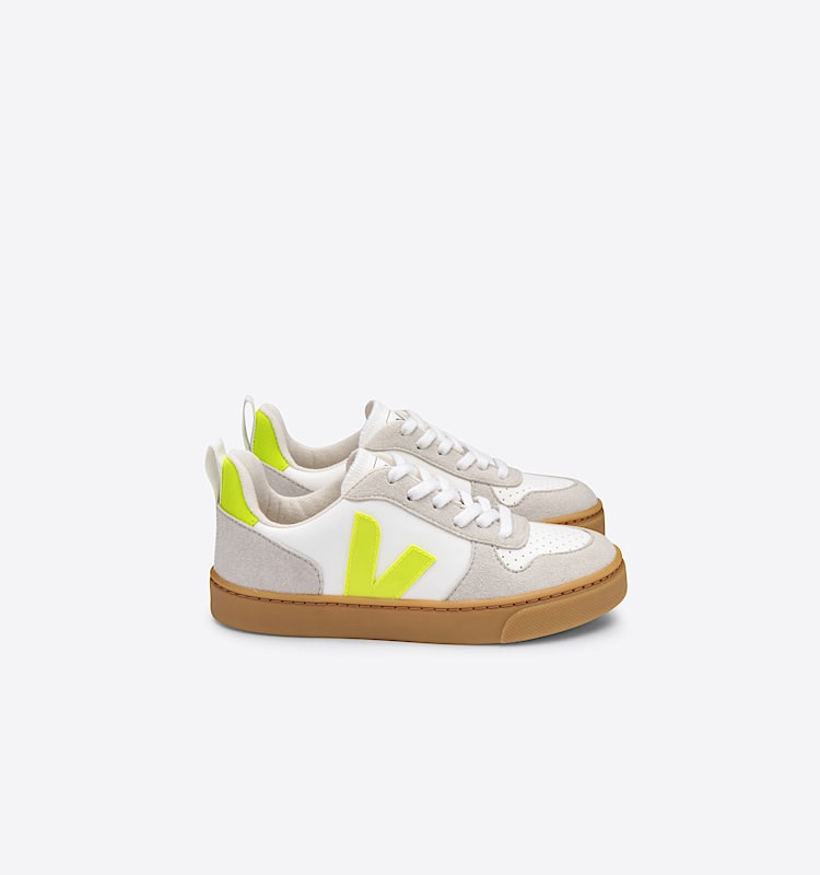 veja sneakers small-v-10-laces vegan blanc CX0712428 Lateral view