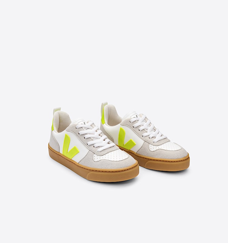 veja sneakers small-v-10-laces vegan blanc CX0712428 Top view