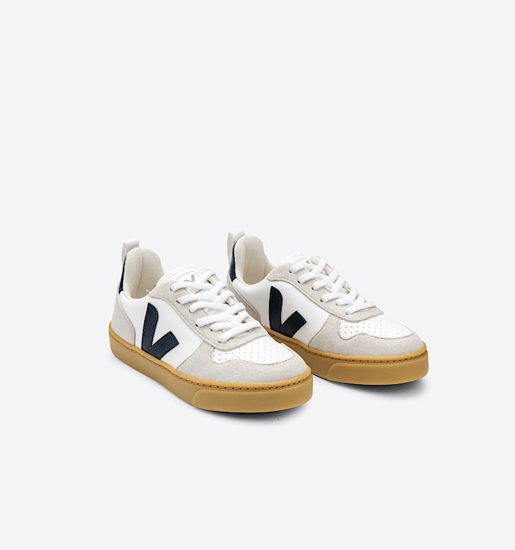 veja sneakers small-v-10-laces 素 白色 CX0712432 Top view