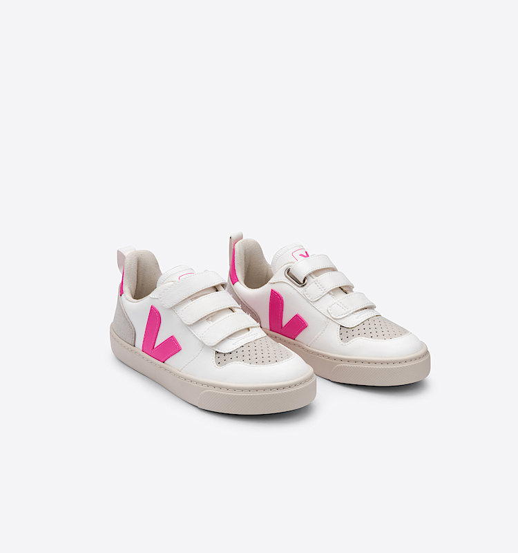 veja sneakers small-v-10 vegan blanc CV0712410 Top view