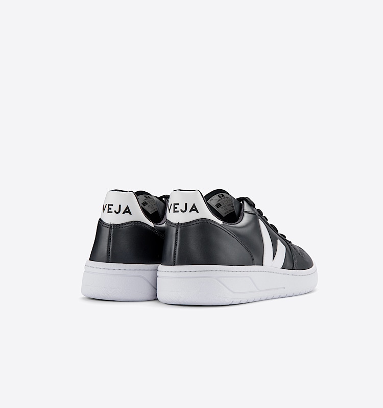 veja sneakers v-10 皮革 黑色 VX0202268 Back view
