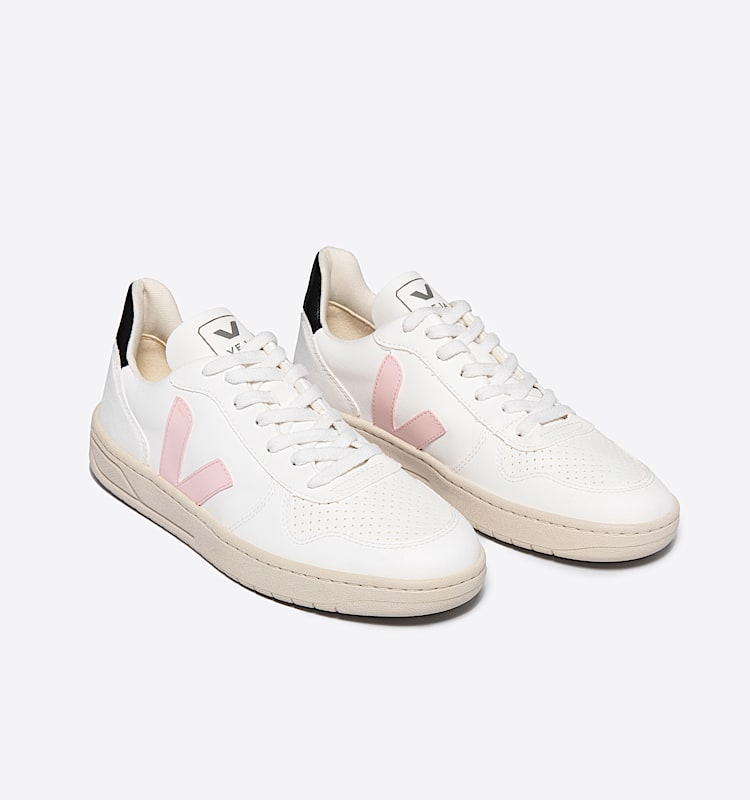 veja sneakers v-10 veganskt hvit VX0702558 Top view