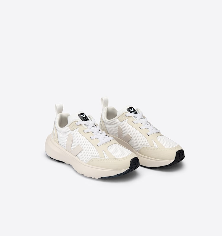 veja sneakers small-canary-el algodón-orgánico blanco YE0102500 Top view
