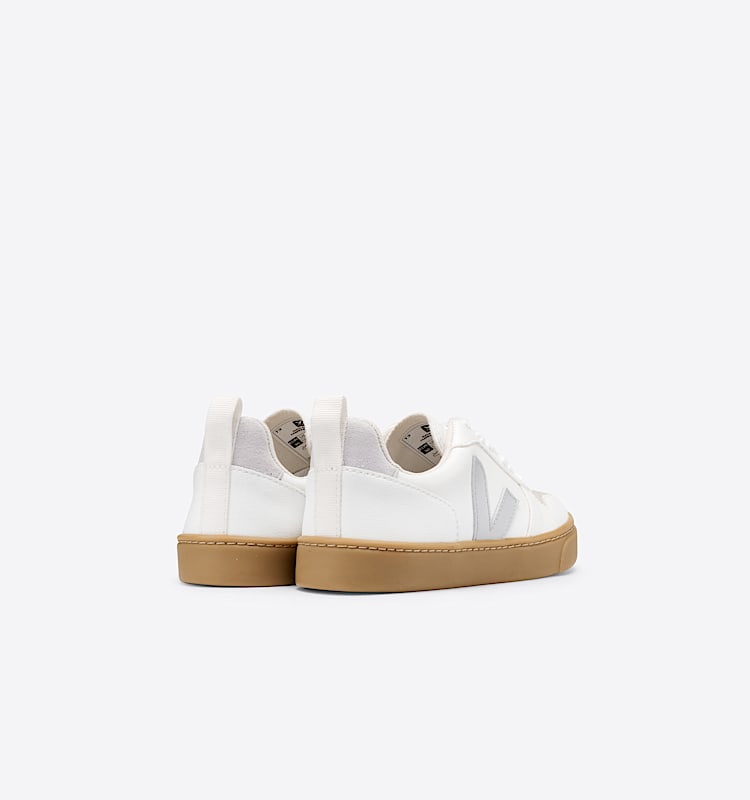 veja sneakers small-v-10-laces vegan white CX0712545 Back view