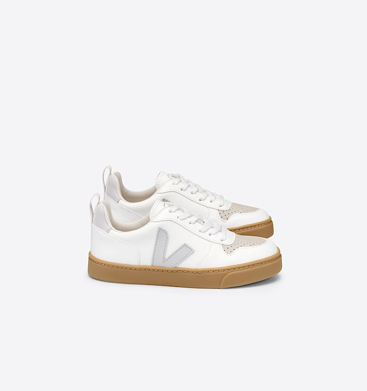 veja sneakers small-v-10-laces vegan white CX0712545 Lateral view