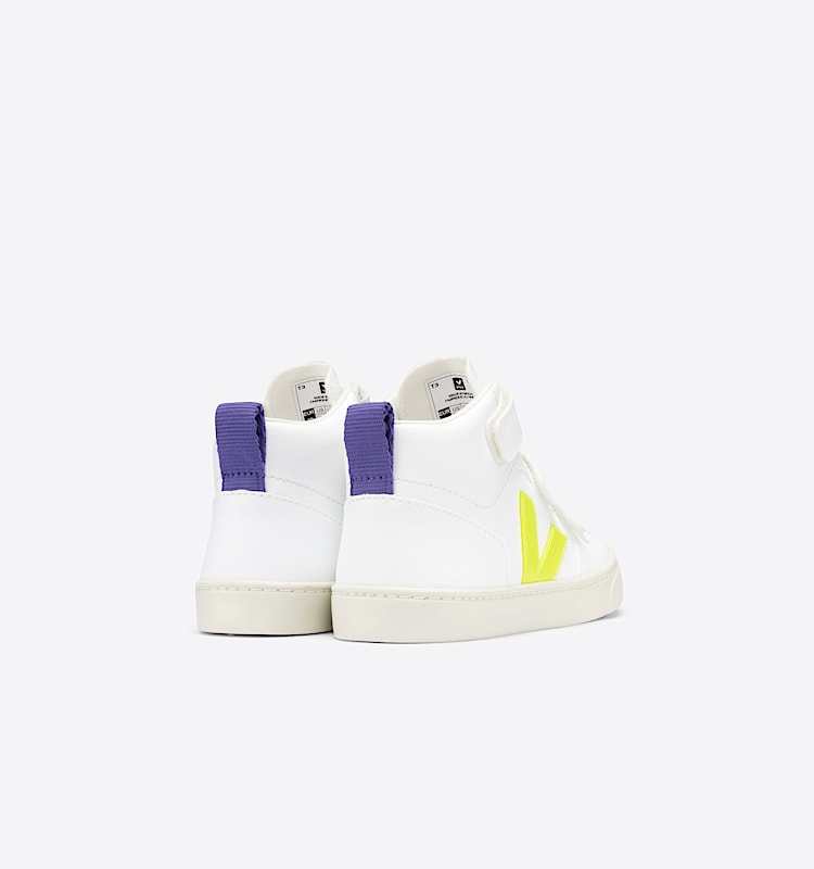 veja sneakers small-v-10-mid vegan blanc DV0702559 Back view