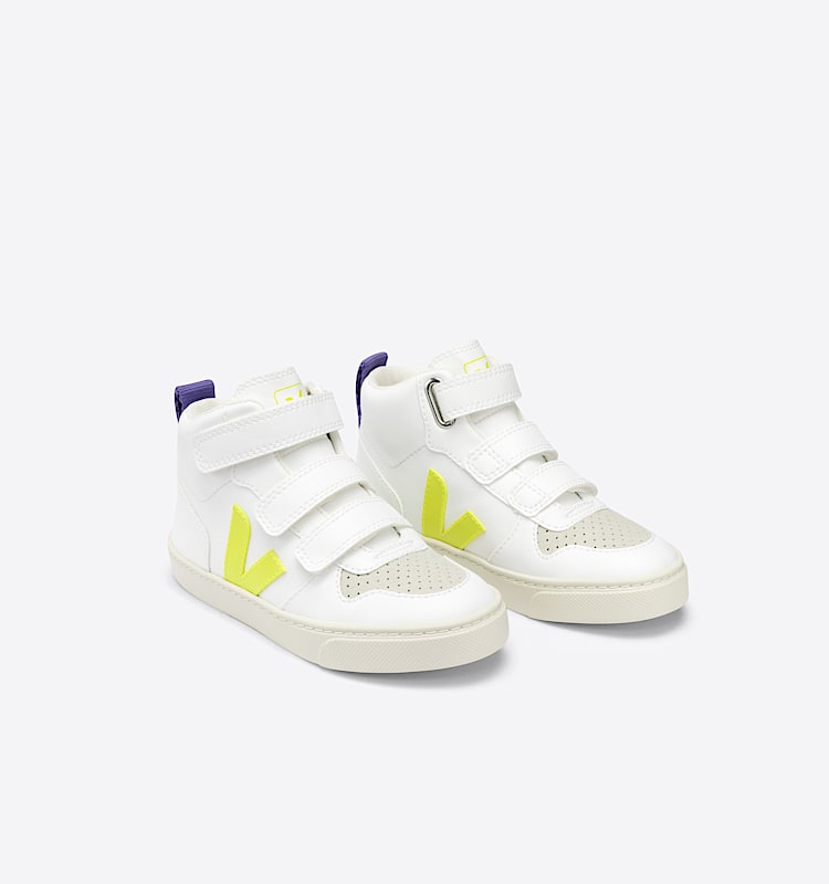 veja sneakers small-v-10-mid vegan blanc DV0702559 Top view