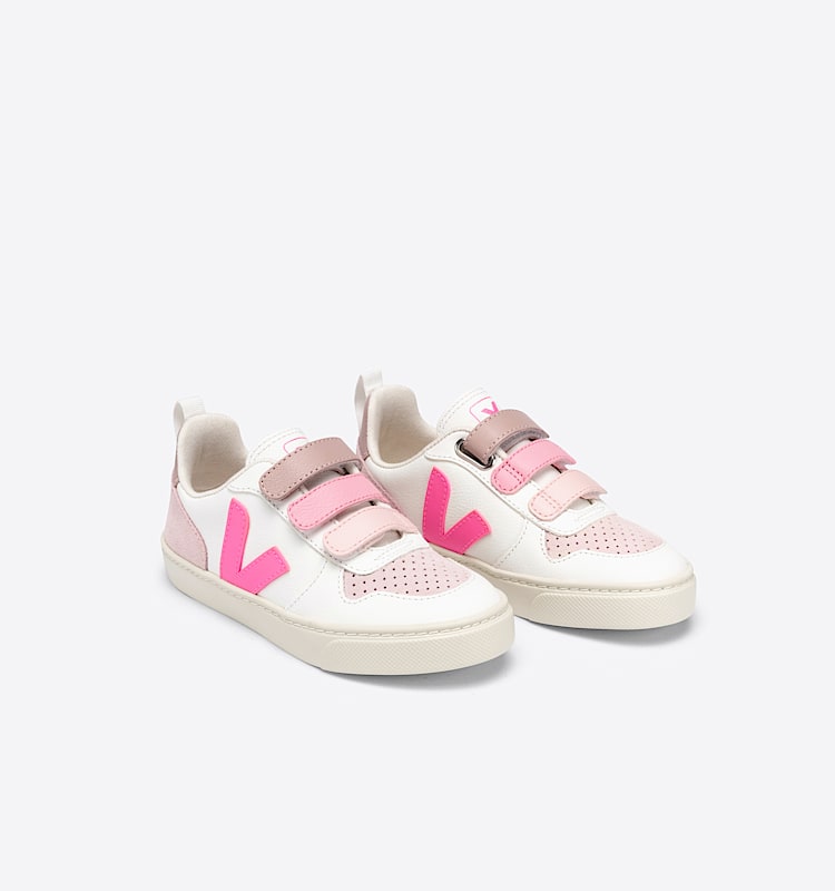 veja sneakers small-v-10 leather white CV0502574 Top view