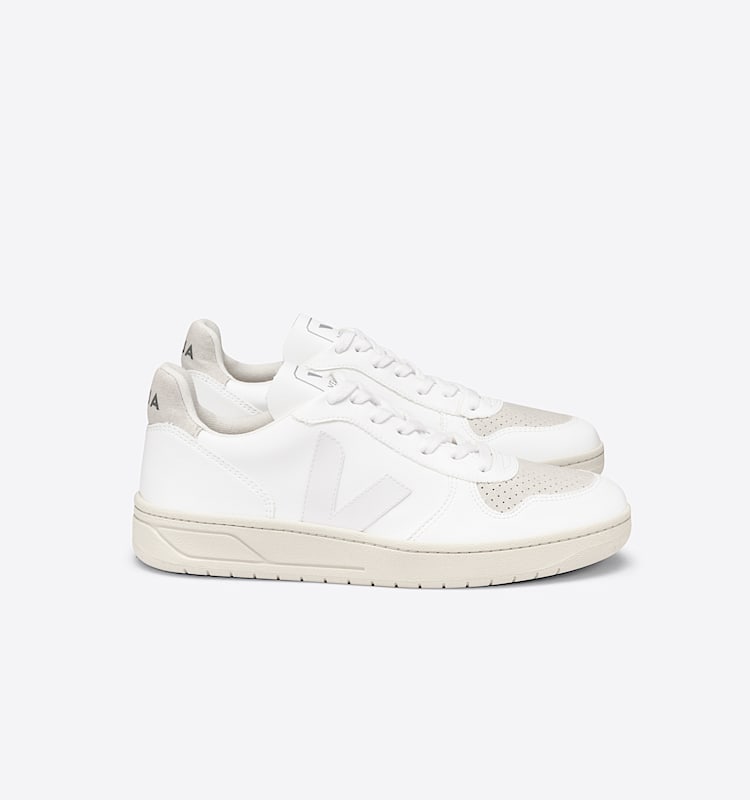 veja sneakers v-10 cuero blanco VX0702530 Lateral view