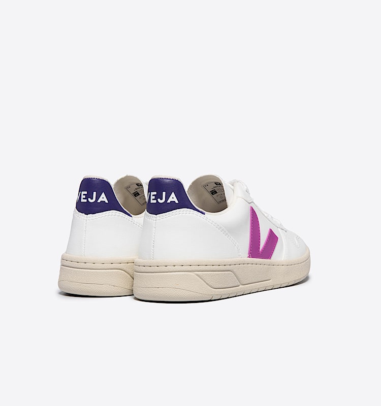 veja sneakers v-10 cuero blanco VX0702536 Back view