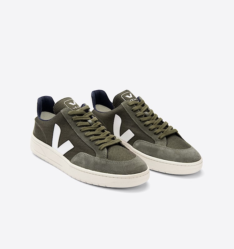 veja sneakers v-12 bio-baumwolle grün XD0101665 Top view