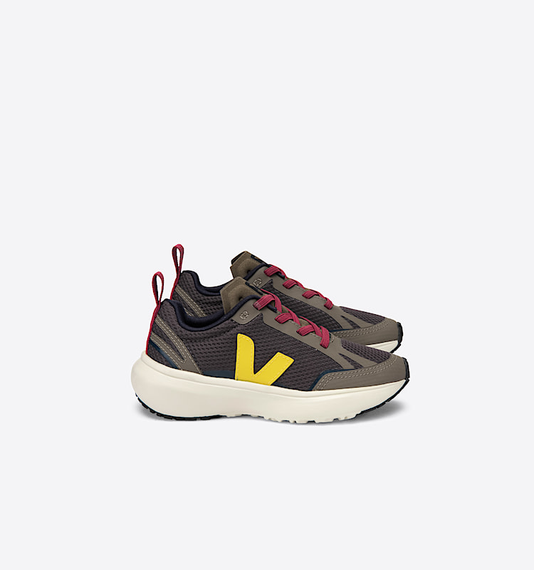 veja sneakers small-canary-el organic-cotton grey YE0102727 Lateral view