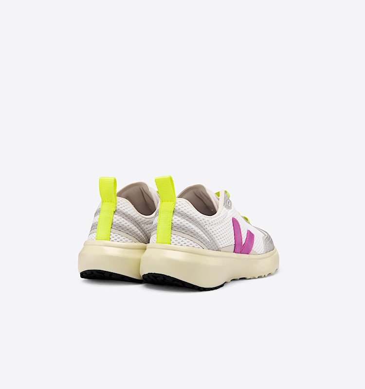 veja sneakers small-canary-el algodón-orgánico blanco YE0102741 Back view