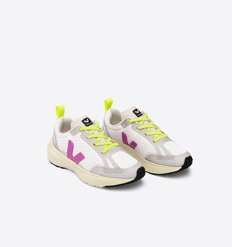 veja sneakers small-canary-el cotone-biologico bianco YE0102741 Top view