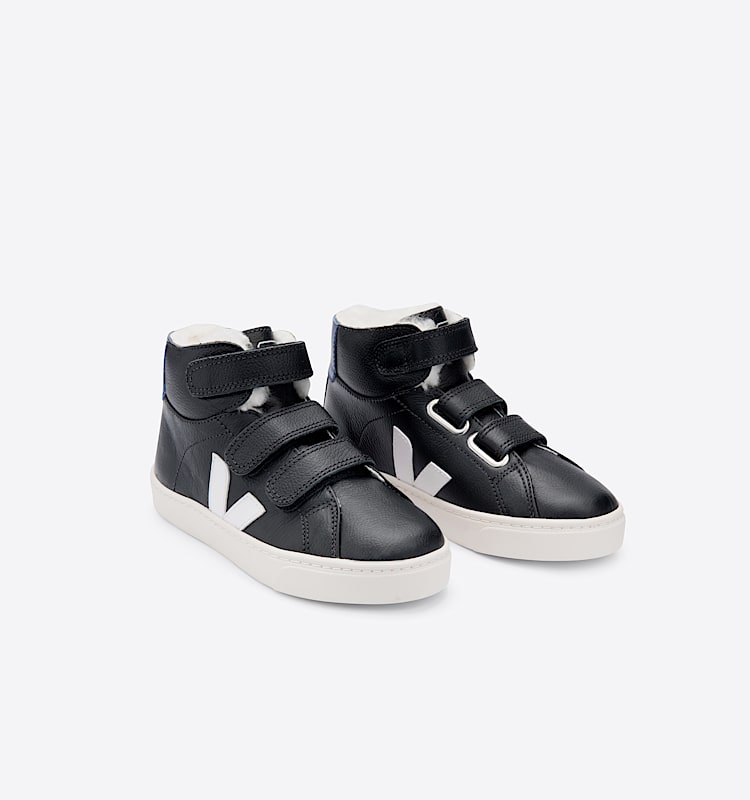 veja sneakers small-esplar-mid 毛皮 黑色 MV0602035 Top view