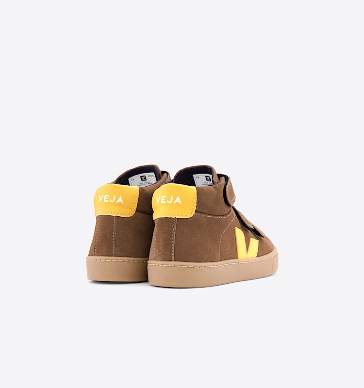 veja sneakers small-esplar-mid 麂皮 褐色 MV0302376 Back view