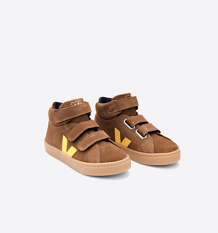 veja sneakers small-esplar-mid 麂皮 褐色 MV0302376 Top view