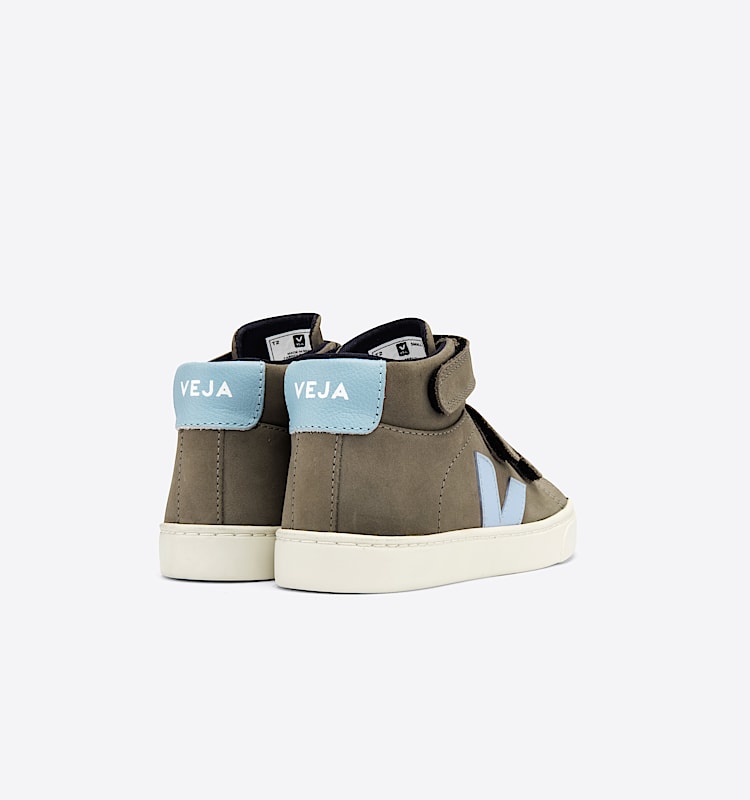 veja sneakers small-esplar-mid nubbuck grigio MV1302697 Back view