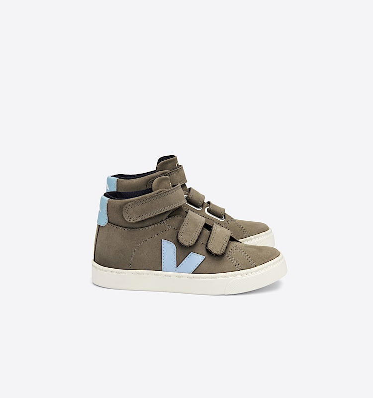 veja sneakers small-esplar-mid nubbuck grigio MV1302697 Lateral view