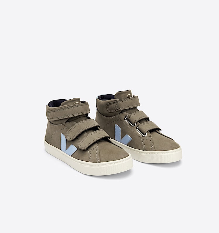 veja sneakers small-esplar-mid nobuk gris MV1302697 Top view