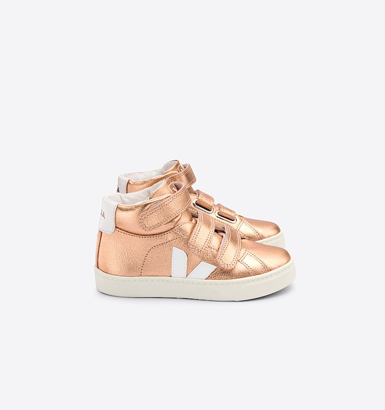 veja sneakers small-esplar-mid couro bronze MV0502378 Lateral view