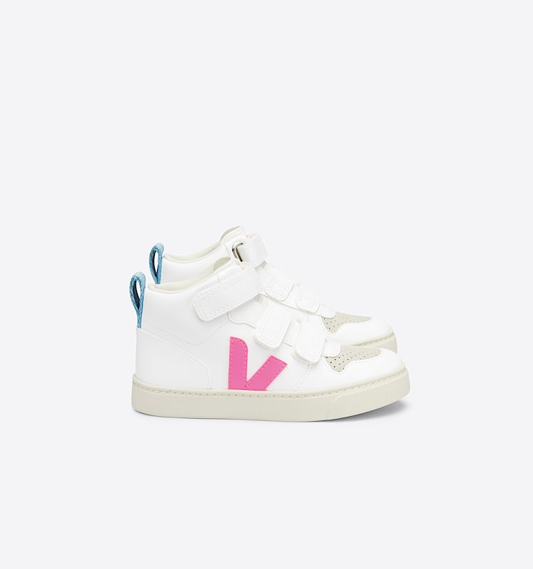 veja sneakers small-v-10-mid vegan blanc DV0702717 Lateral view