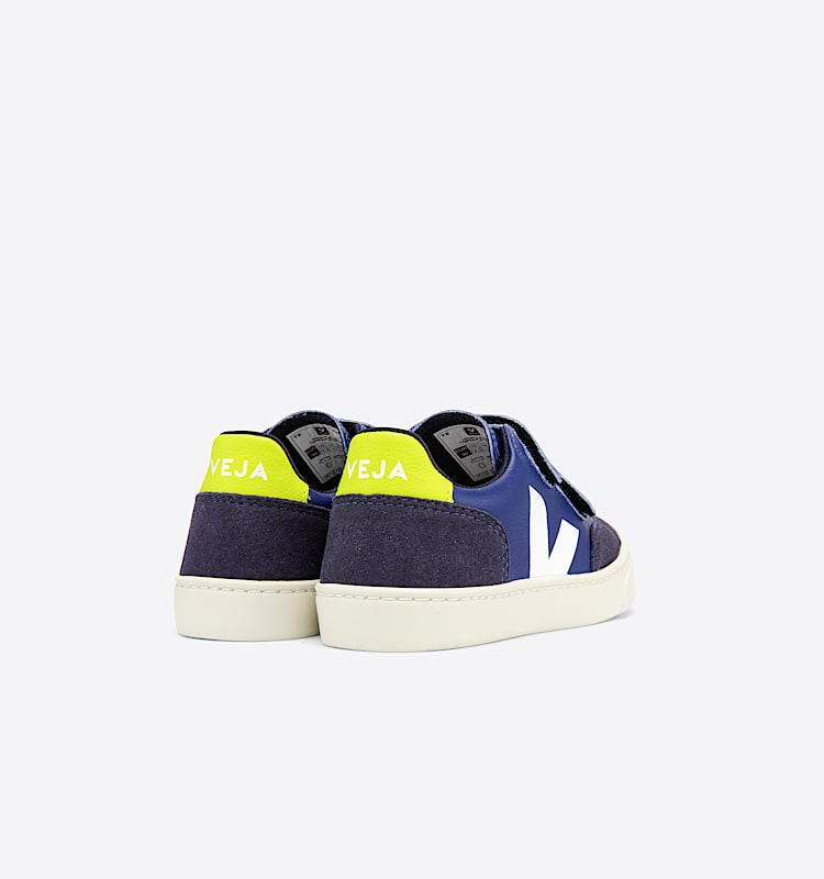 veja sneakers small-v-12 leather blue XV0502720 Back view