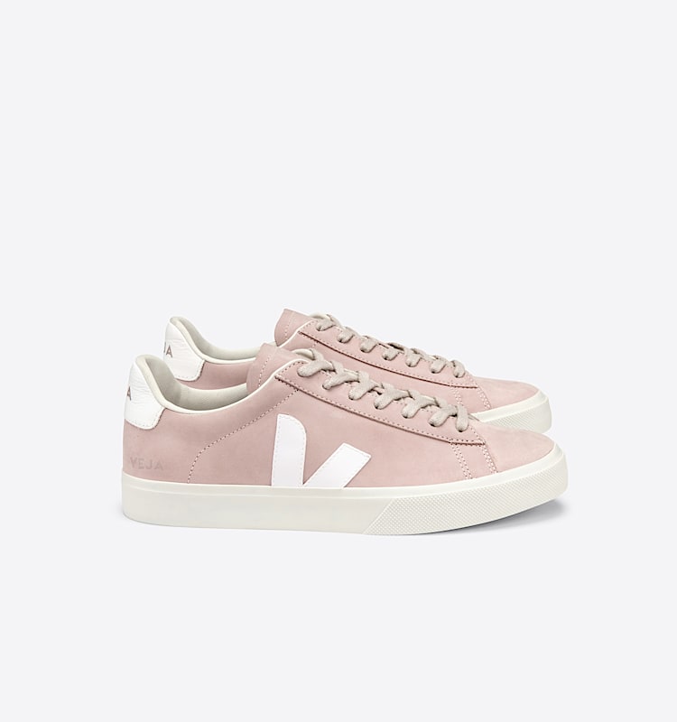 veja sneakers campo nobuk rosa CP1302683 Lateral view