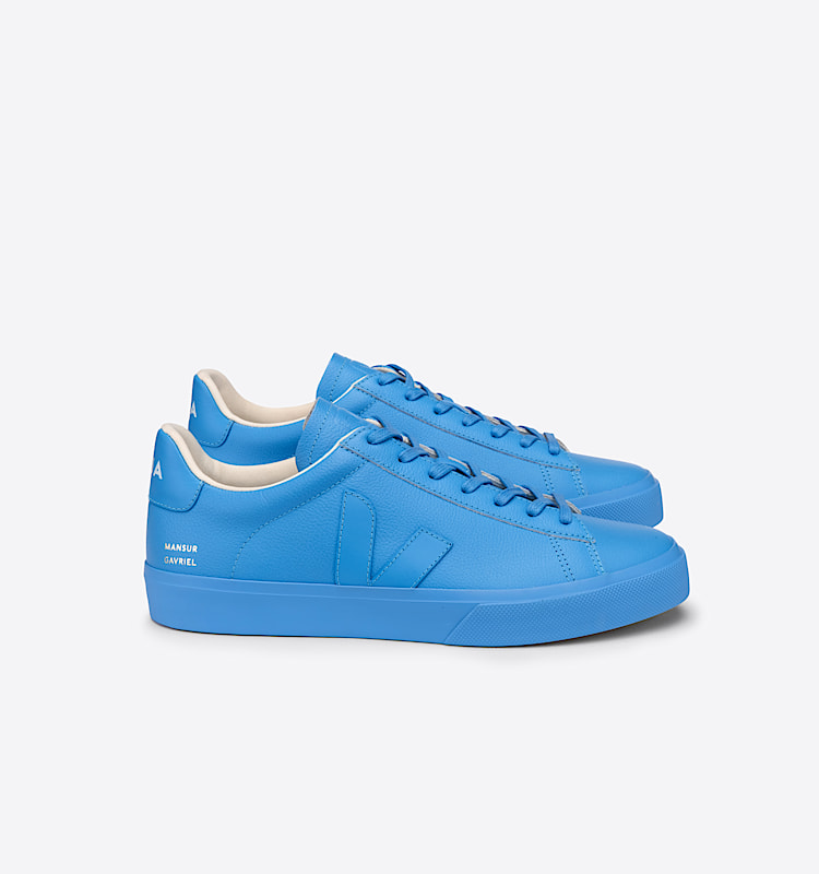 veja sneakers campo cuero azul CP0502879 Lateral view