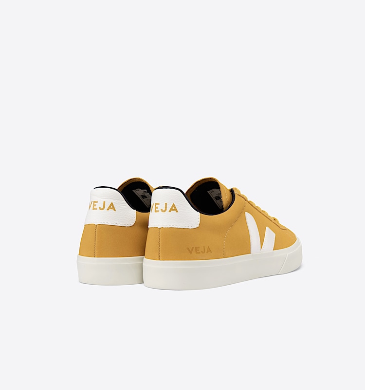 veja sneakers campo 牛皮 黄色 CP1302702 Back view
