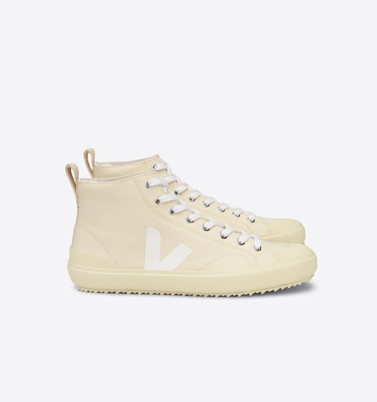 veja sneakers nova-ht organic-cotton beige NT0102898 Lateral view