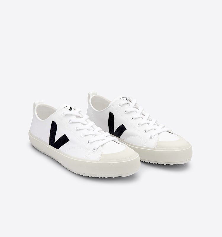 veja sneakers nova bio-baumwolle weiss NA0101537 Top view