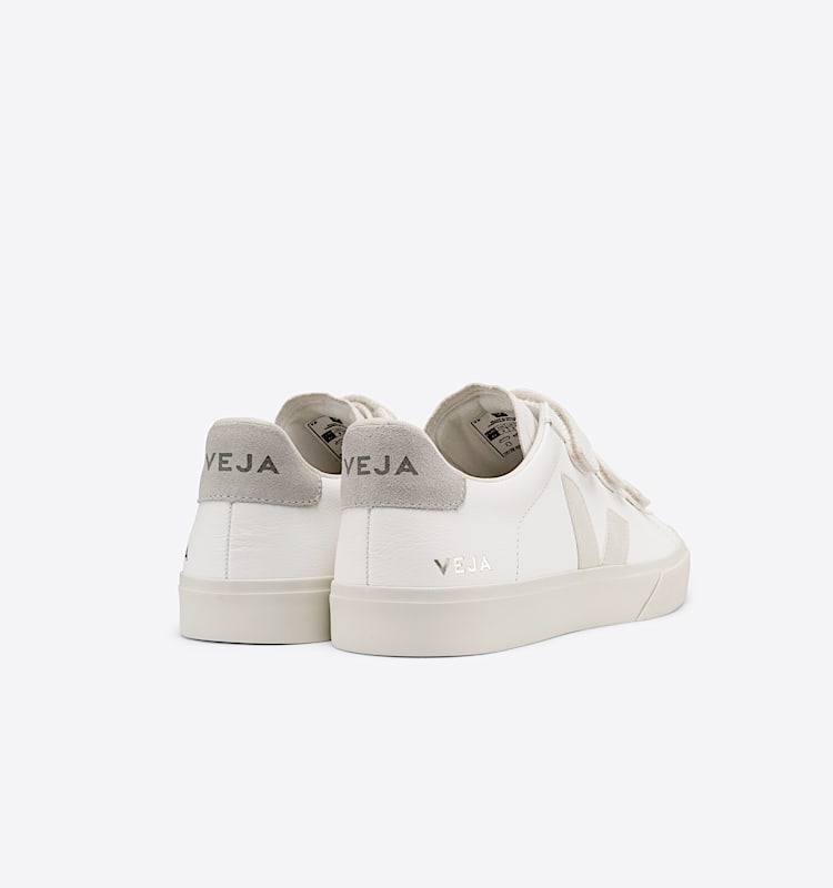 veja sneakers recife-logo cuero blanco RC0502688 Back view