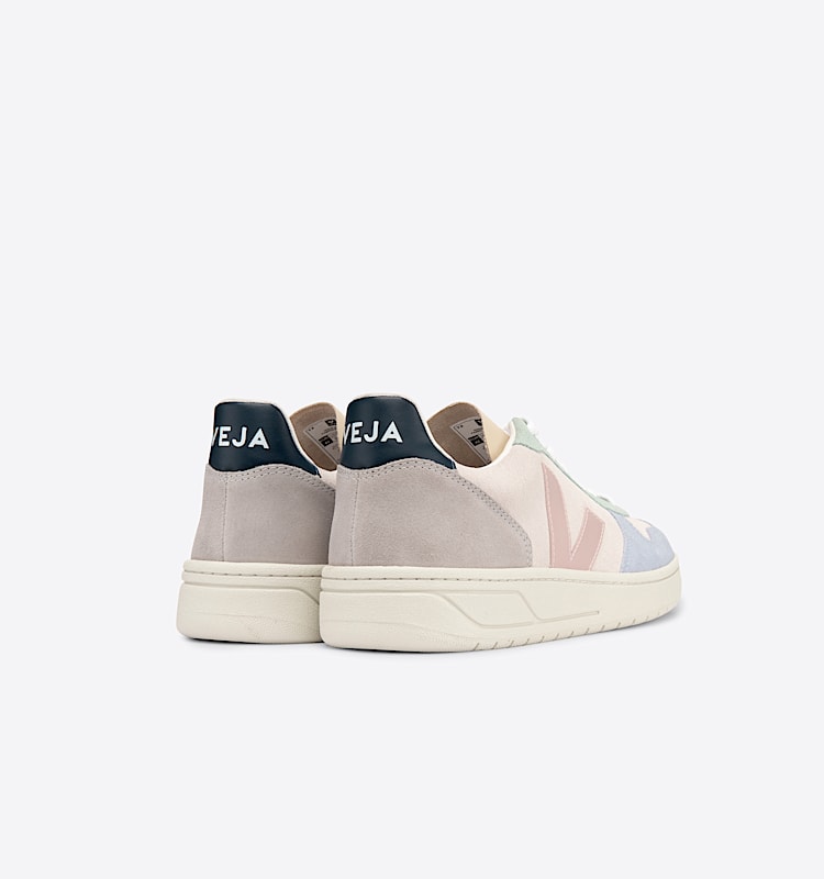 veja sneakers v-10 suede multicolor VX0302495 Back view