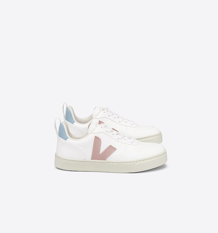 veja sneakers small-v-10-laces vegan blanc CX0702886 Lateral view