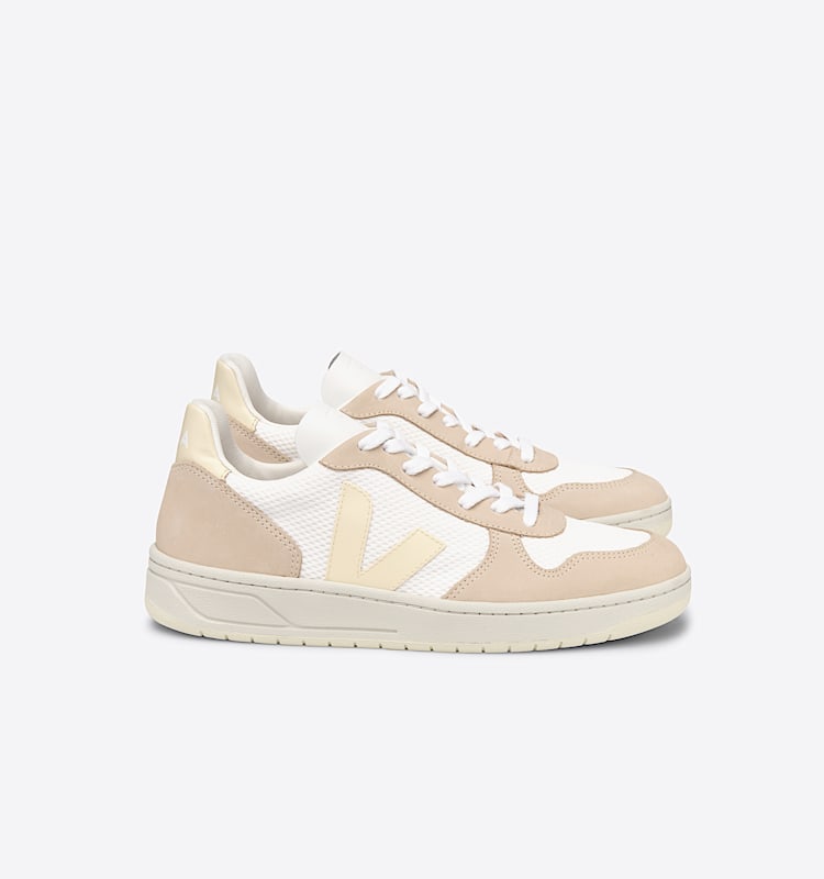 veja sneakers v-10 recycled beige VX0102803 Lateral view