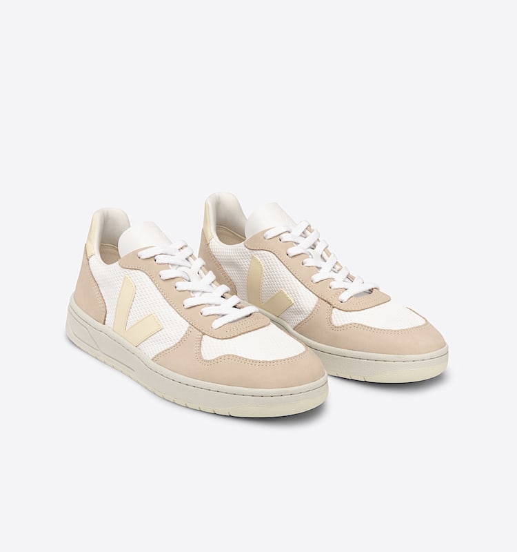 veja sneakers v-10 recycled beige VX0102803 Top view