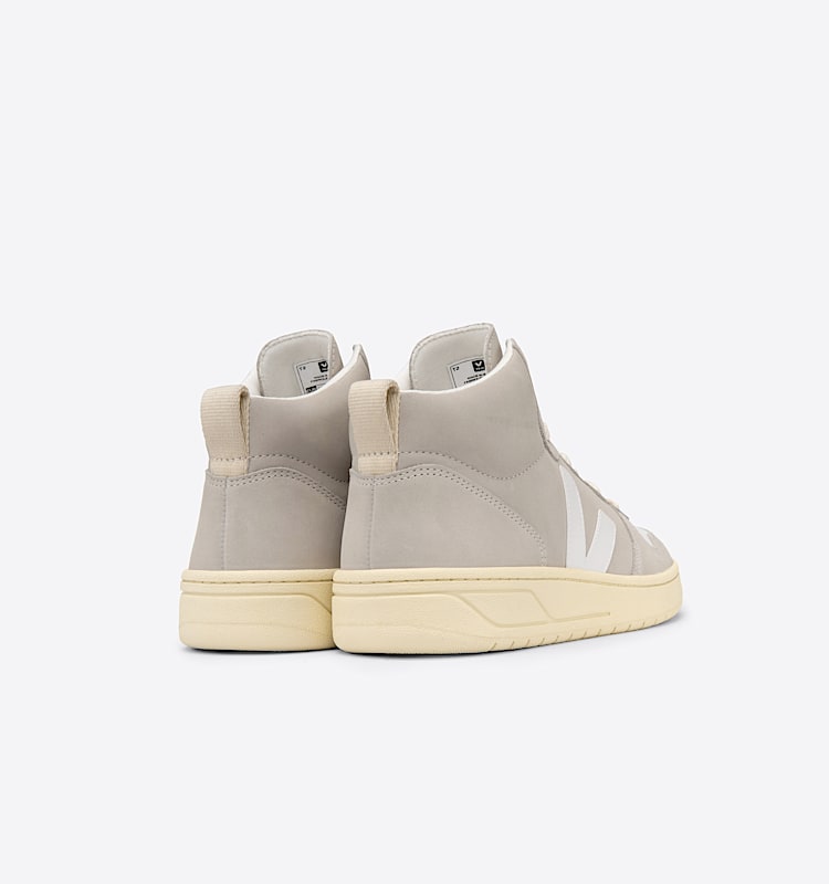 veja sapatilhas v-15 nubuck bege VQ1302815 Back view