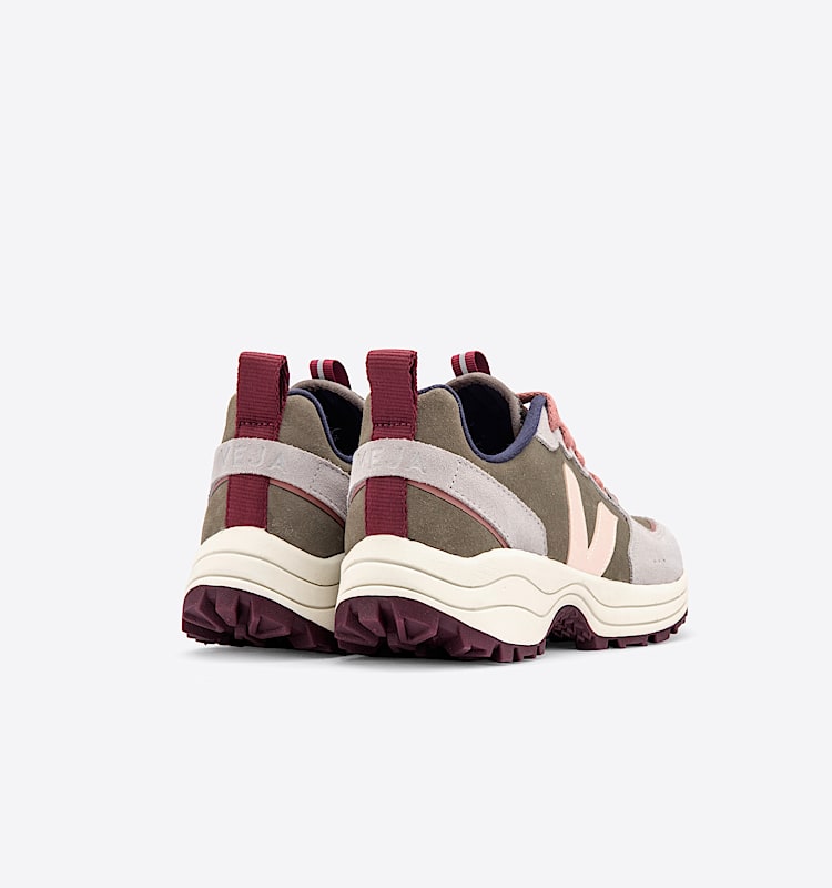 veja sneakers venturi 麂皮 绿色 VT0302350 Back view